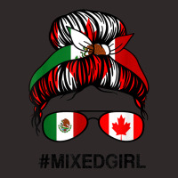 Mexico Canada Flag Mexican Canadian Messy Bun Racerback Tank | Artistshot