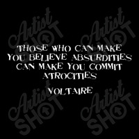 Believe Absurdities Commit Atrocities Voltaire Quote V-neck Tee | Artistshot