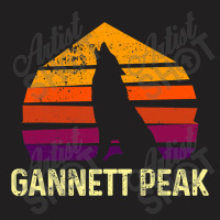 Retro Gannett Peak Wyoming National Park Wolfs Head T-shirt | Artistshot