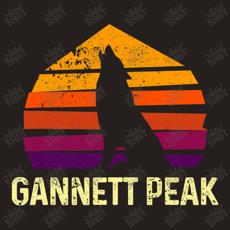 Retro Gannett Peak Wyoming National Park Wolfs Head Tank Top | Artistshot