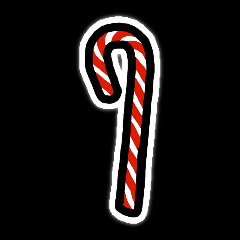 A Candy Cane For Christmas Minimal Art Legging by Oreilly Ulrich | Artistshot