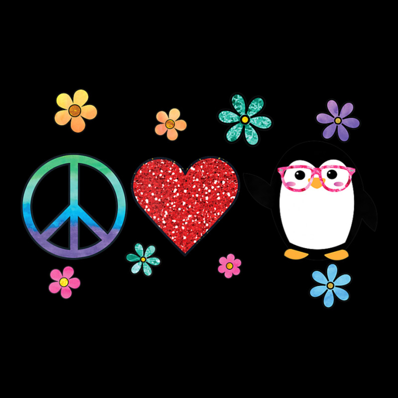 Penguin Peace Love Hippie Glasses Boho Bird Lovers Adjustable Cap by cm-arts | Artistshot