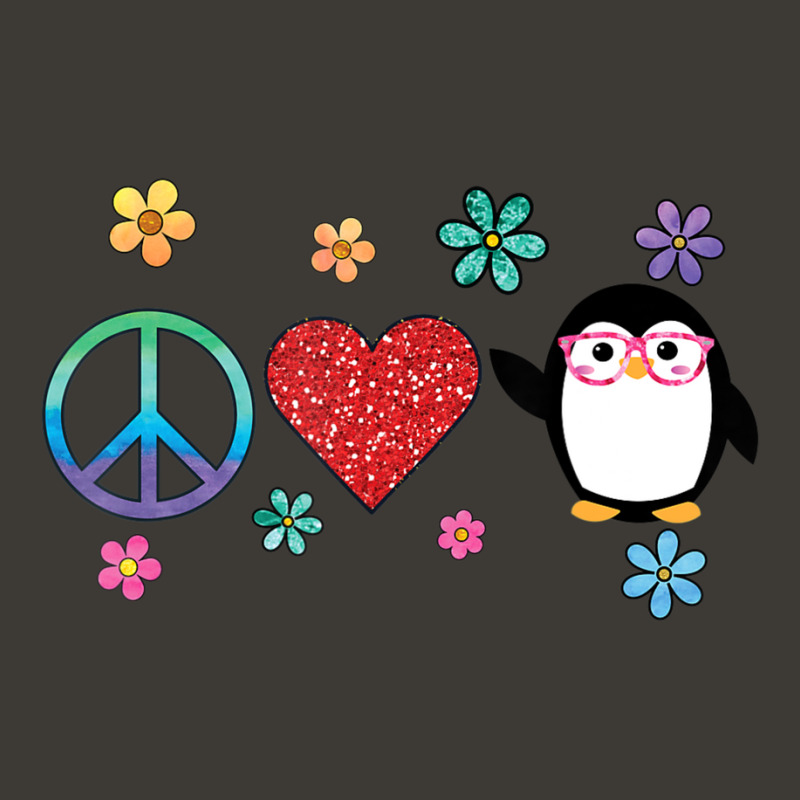 Penguin Peace Love Hippie Glasses Boho Bird Lovers Bucket Hat by cm-arts | Artistshot