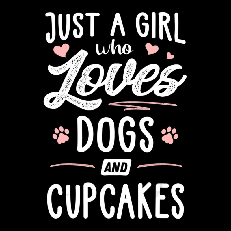 Just A Girl Who Loves Dogs And Cupcakes Gift Dog Lover Adjustable Cap | Artistshot