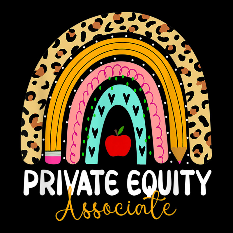 Private Equity Associate Leopard Rainbow Finance Back Work Zipper Hoodie by August | Artistshot