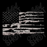 Big American Flag With Machine Guns 2a Flag Zipper Hoodie | Artistshot