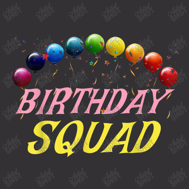 Birthday Squad Matching Family Group Birthday Party Vintage Hoodie | Artistshot