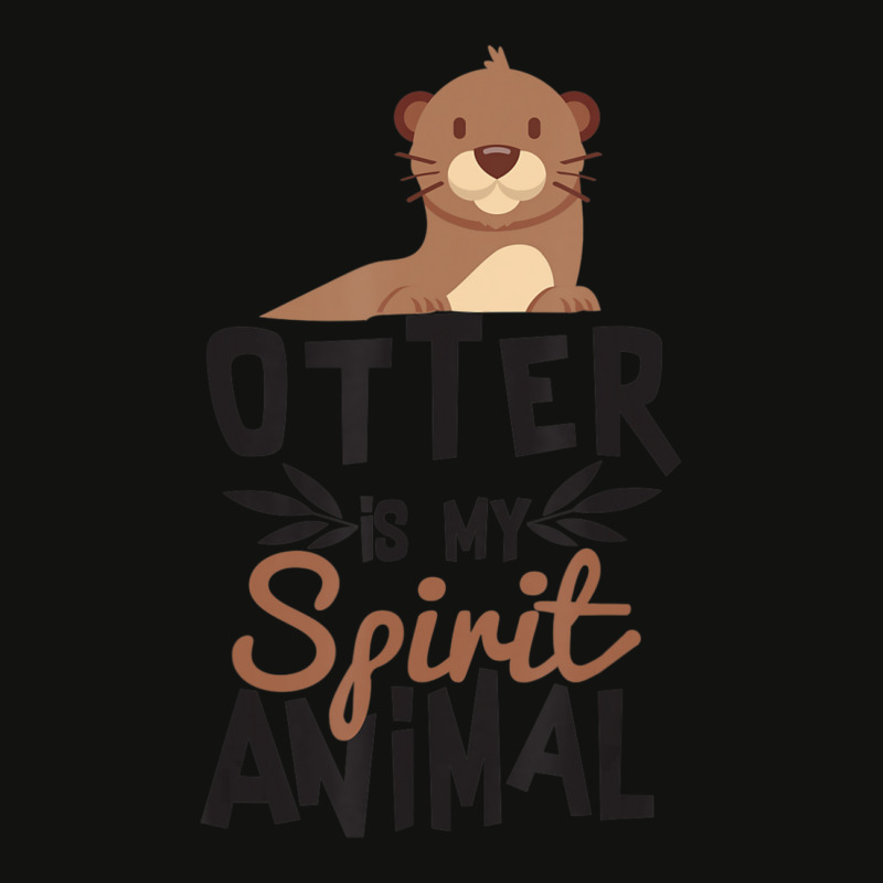 Otter Is My Spirit Animal Cute For Animal Lover Scorecard Crop Tee by cm-arts | Artistshot