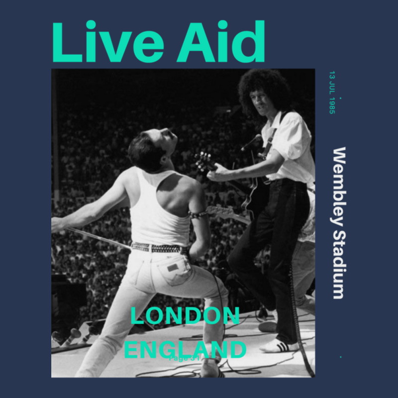 Live Aid At Wembley Essential 1 Men Denim Jacket by cm-arts | Artistshot