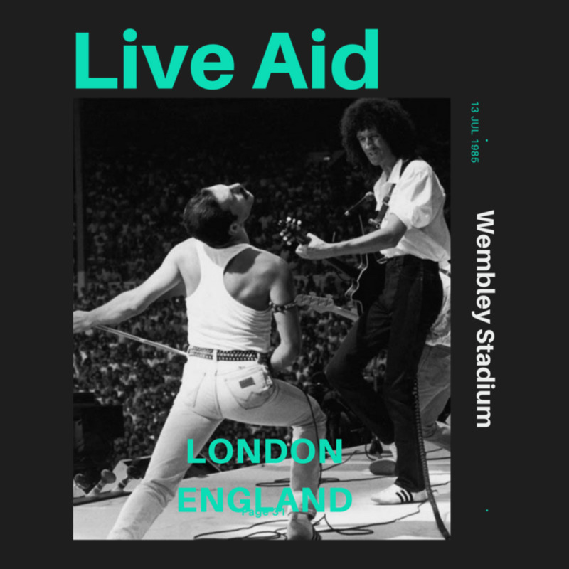 Live Aid At Wembley Essential 1 Classic T-shirt by cm-arts | Artistshot