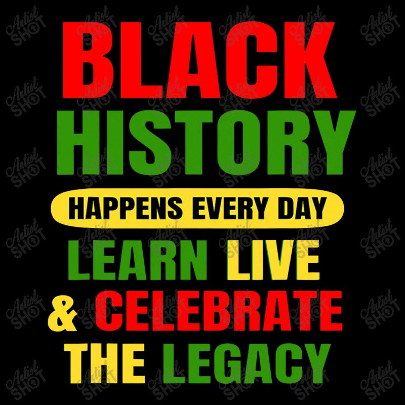 Black History Happens Every Day Black History Month Unisex Men's Long Sleeve Pajama Set | Artistshot