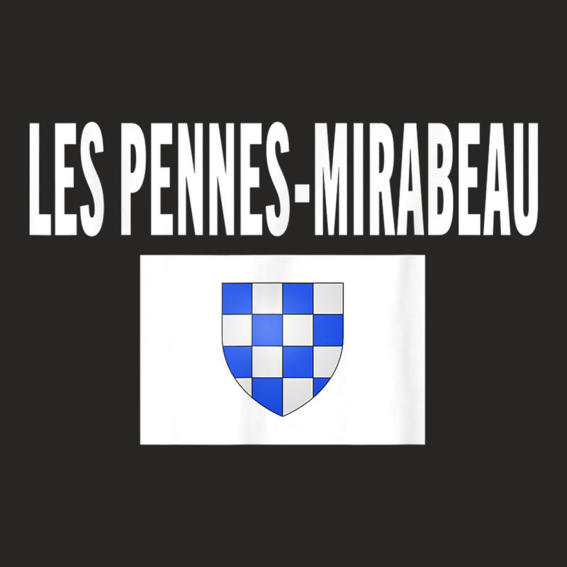 Les Pennes Mirabeau Flag National France Pride Gift Ladies Fitted T-Shirt by Clinical | Artistshot