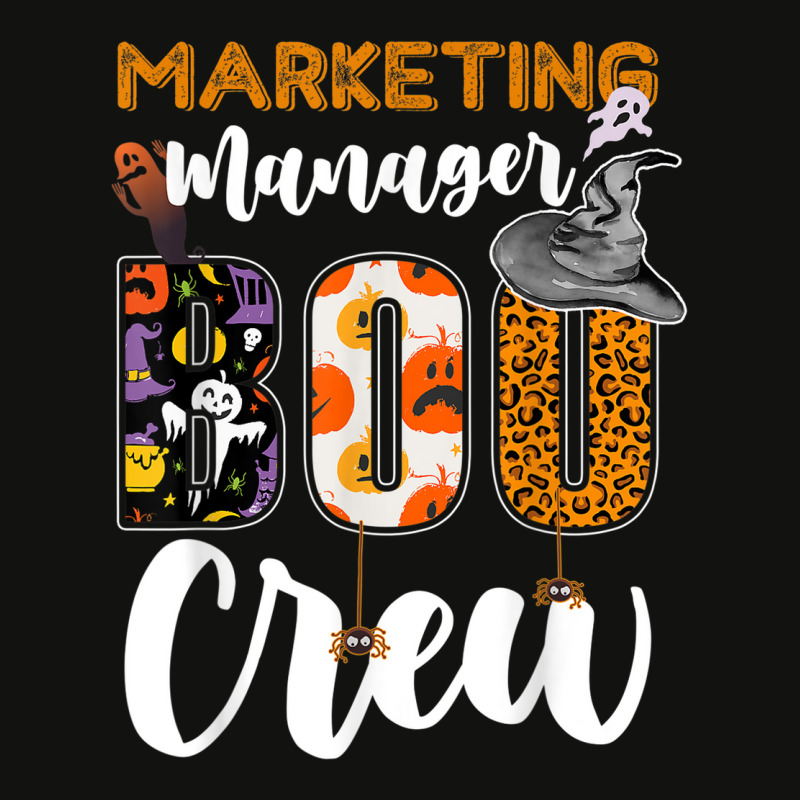 Marketing Manager Boo Crew Halloween Matching Marketer Scorecard Crop Tee by August | Artistshot