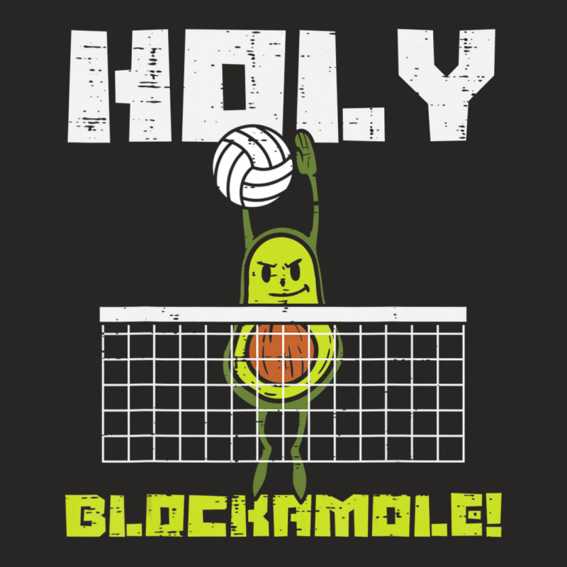 Holy Blockamole Avocado Volleyball Player Blocker Men Women Ladies Fitted T-Shirt by cm-arts | Artistshot