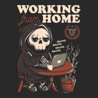 Working From Home Office Grim Reaper Skull Cute Halloween T Shirt Printed Hat | Artistshot