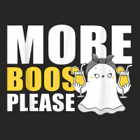 More Boos Please Funny Halloween Drinking Ghost Drunk Ladies Fitted T-shirt | Artistshot