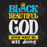 Black Is Beautiful Black History Month Gift Blue T-shirt | Artistshot