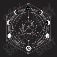 Black Lotus Moon Flower Phases Yoga T-shirt | Artistshot