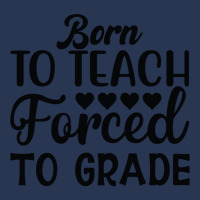 Born To Teach Forced To Grade  One Lucky Math Teacher Men Denim Jacket | Artistshot