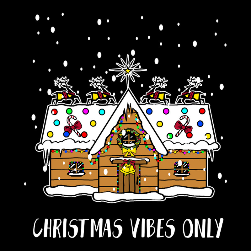 Christmas Vibes Only Shirt Funny Santa Christmas Tshirt Boy Girl Holid Cropped Hoodie by Mello Greenwood | Artistshot