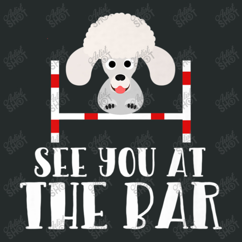 See You At The Bar Funny Poodle Dog Agility Premium T Shirt Women's Triblend Scoop T-shirt by Platinumshop | Artistshot