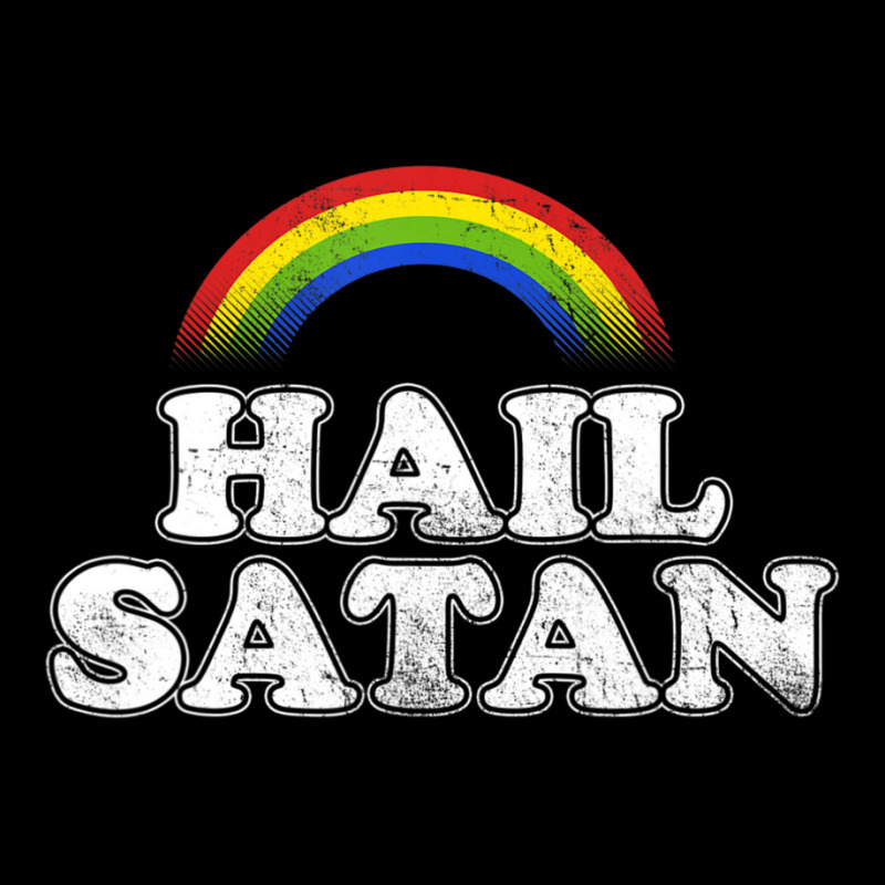 Hail Satan Ironic Rainbow Toddler Sweatshirt by cm-arts | Artistshot