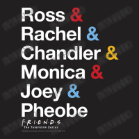 Friends All The Friends Name Stack T-shirt | Artistshot