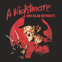 Womens A Nightmare On Elm Street Freddy Circle V-neck Ladies Fitted T-shirt | Artistshot