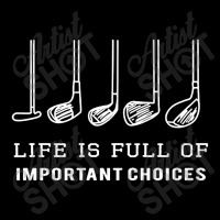 Funny Life Is Full Of Important Choices Golf Youth Zipper Hoodie | Artistshot