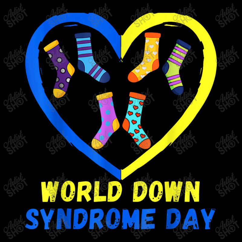 Blue Yellow Heart 21 World Down Syndrome Awareness Day 2022 Fleece Short | Artistshot