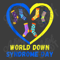 Blue Yellow Heart 21 World Down Syndrome Awareness Day 2022 Men's Polo Shirt | Artistshot