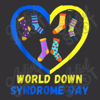 Blue Yellow Heart 21 World Down Syndrome Awareness Day 2022 Vintage Hoodie And Short Set | Artistshot