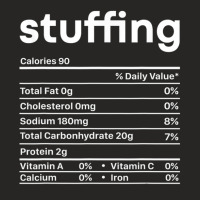 Stuffing Nutrition Facts Thanksgiving Christmas Food Ladies Fitted T-shirt | Artistshot