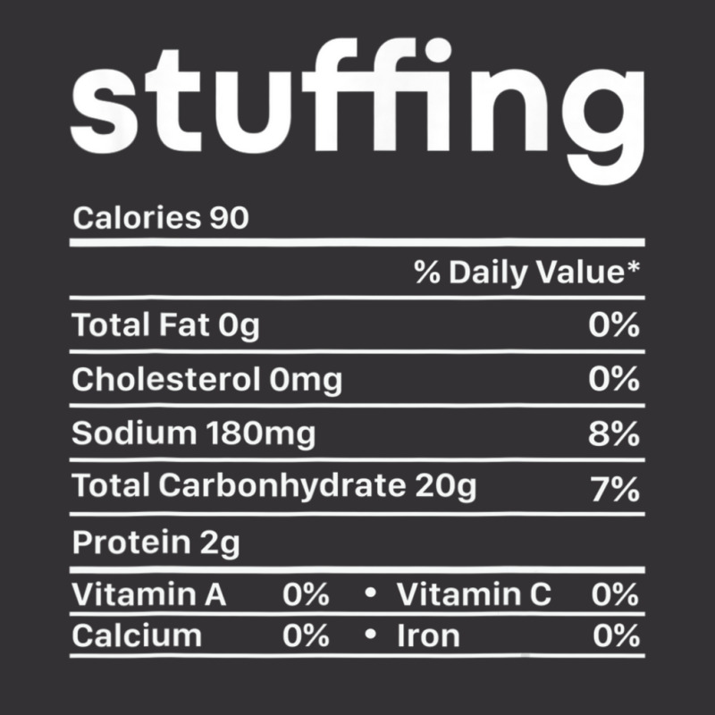 Stuffing Nutrition Facts Thanksgiving Christmas Food Vintage Short by cm-arts | Artistshot