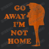 Gru Go Away Im Not Home Distressed Orange Crewneck Sweatshirt | Artistshot