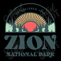 Retro Style Utah Zion National Park Adjustable Cap | Artistshot