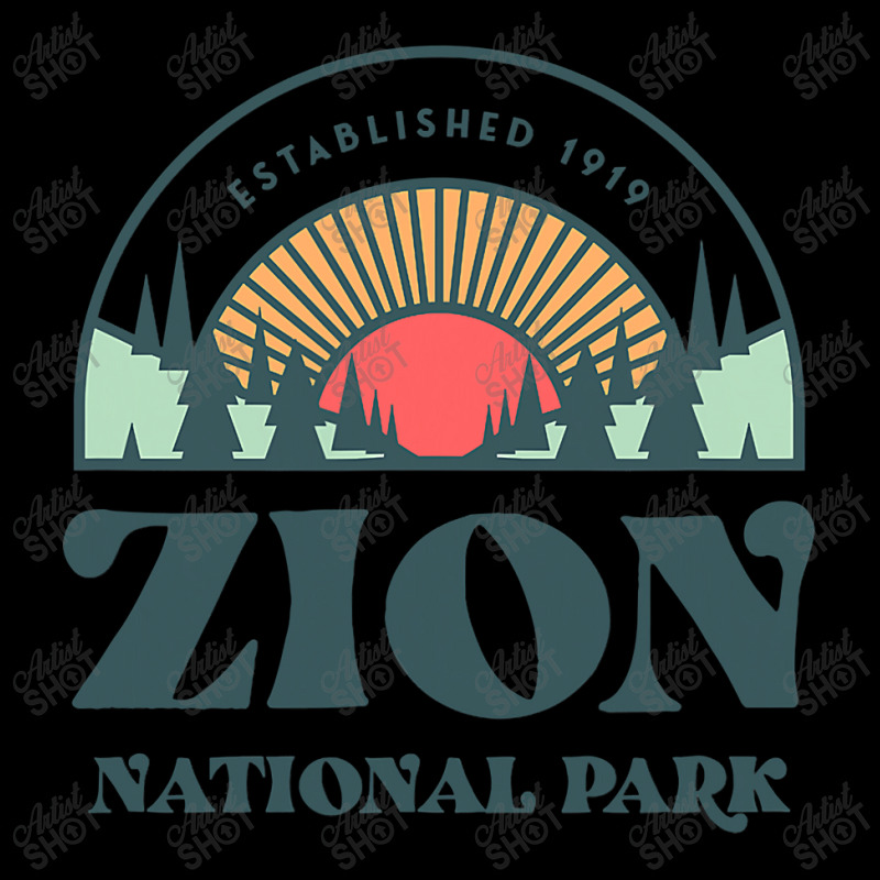 Retro Style Utah Zion National Park Adjustable Cap | Artistshot