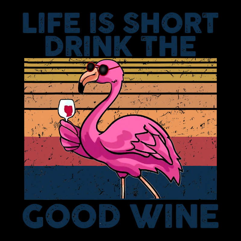 Flamingo Tropical Life Is Short Drink The Good Wine Flamingo Drink Win Men's Long Sleeve Pajama Set by coolquirrell | Artistshot