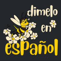 Dimelo En Espanol Cute Bee Spanish Teacher Maestra Bilingue Crewneck Sweatshirt | Artistshot