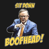 Sit Down Boofhead - Albo Auspol Dutton Australian Politics Anthony Alb Full-length Apron | Artistshot