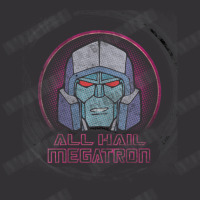 Us Transformers Megatron Badge All Hail 01 Black V-neck Vintage Hoodie | Artistshot