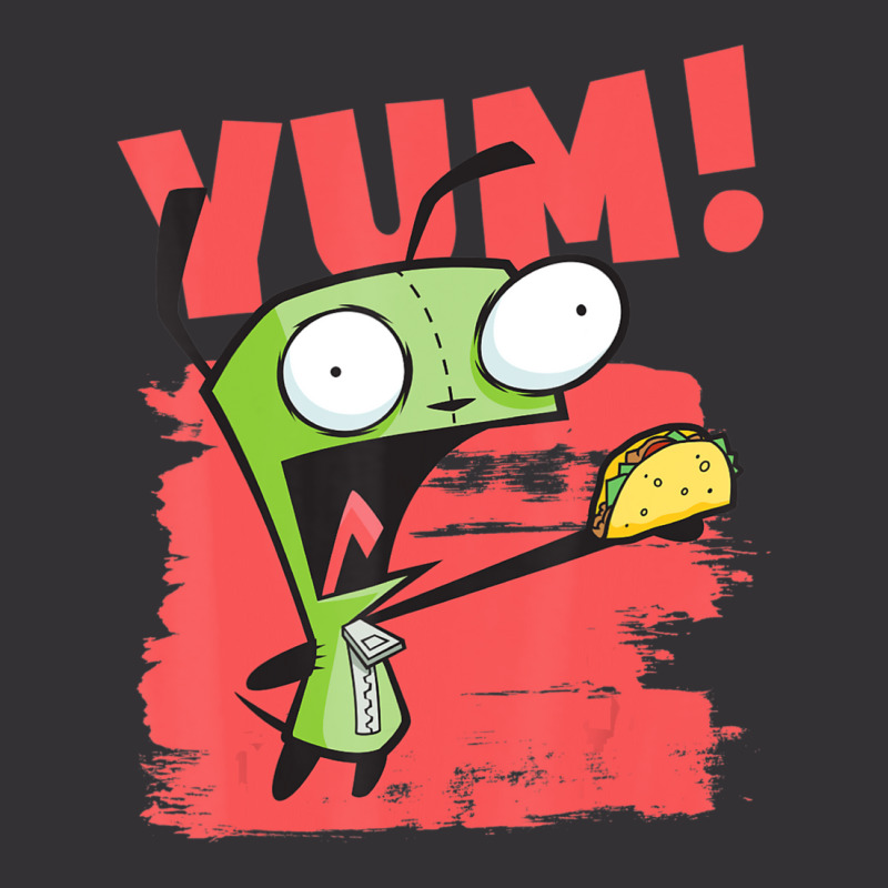 Invader Zim Gir Screaming Yum! Taco Portrait Vintage Hoodie And Short Set by cm-arts | Artistshot