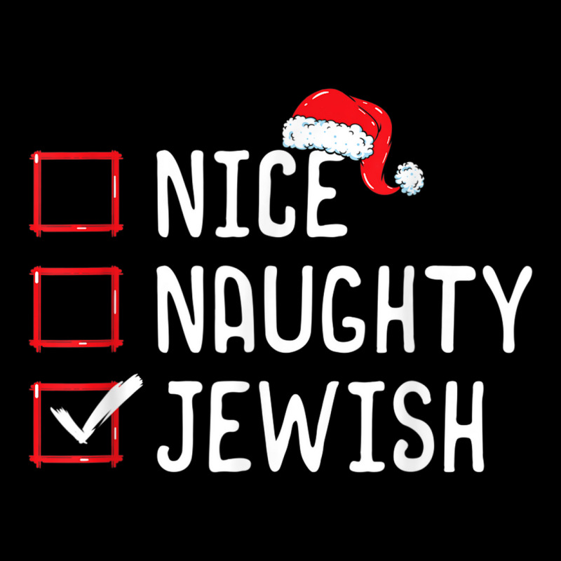 Nice Naughty Jewish Christmas List Youth Hoodie | Artistshot