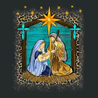 Merry Christmas Jesus Christ Nativity Scene Christian Women's Triblend Scoop T-shirt | Artistshot