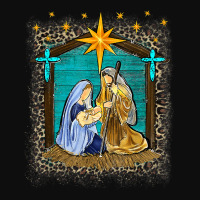 Merry Christmas Jesus Christ Nativity Scene Christian Crop Top | Artistshot