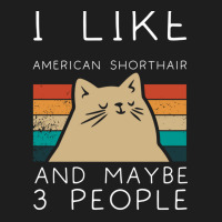 I Like American Shorthair And Maybe 3 People Classic T-shirt | Artistshot