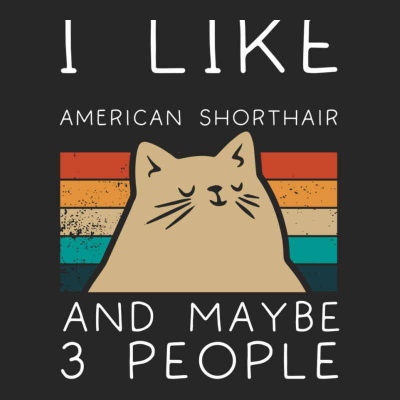 I Like American Shorthair And Maybe 3 People1 Ladies Fitted T-Shirt by FrankJohnson | Artistshot