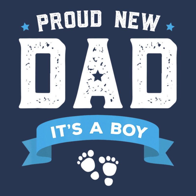 Proud New Dad Its A Boy Cute Father's Day Baby Ladies Denim Jacket by cm-arts | Artistshot