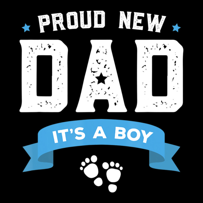 Proud New Dad Its A Boy Cute Father's Day Baby Cropped Sweater by cm-arts | Artistshot