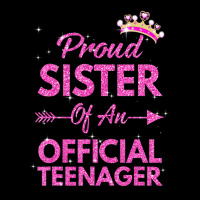 Proud Sister Official Teenager 13th Birthday 13 Year Old Women's V-neck T-shirt | Artistshot